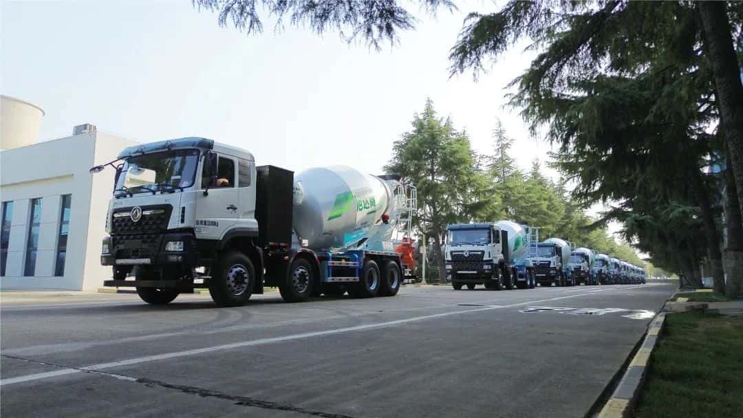 馭風而行，中集車輛15臺新能源攪拌車駛入湖北，繪就荊楚生態(tài)長卷